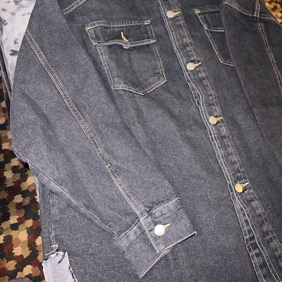 Princess Polly Allen Denim Jacket in Black Size 4 New with tag - Picture 7 of 14